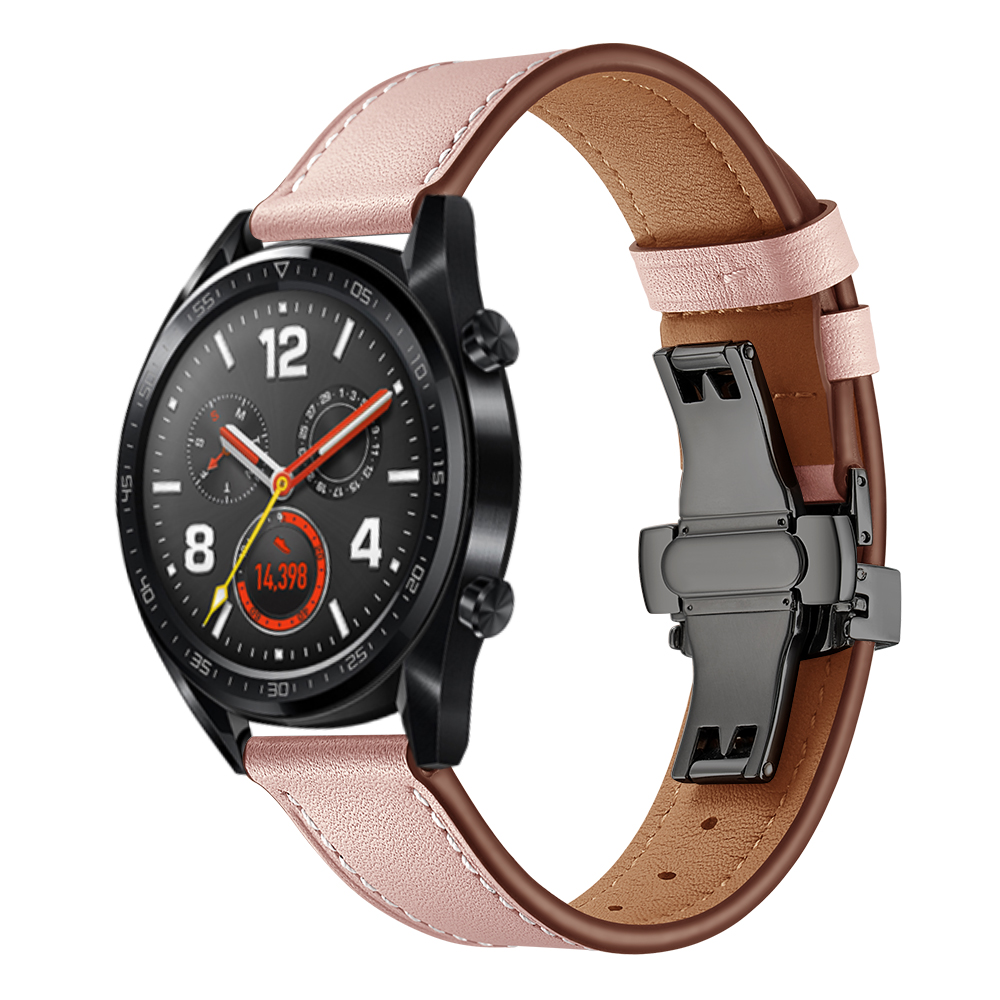 22mm High-quality Genuine Leather Watch Strap Replacement for Huawei Watch GT1 / 2 / Watch Magic - Black+Pink, Huawei Watch GT
22mm High-quality Genuine Leather Watch Strap Replacement for Huawei Watch GT1 / 2 / Watch Magic - Black+Pink, Huawei Watch GT