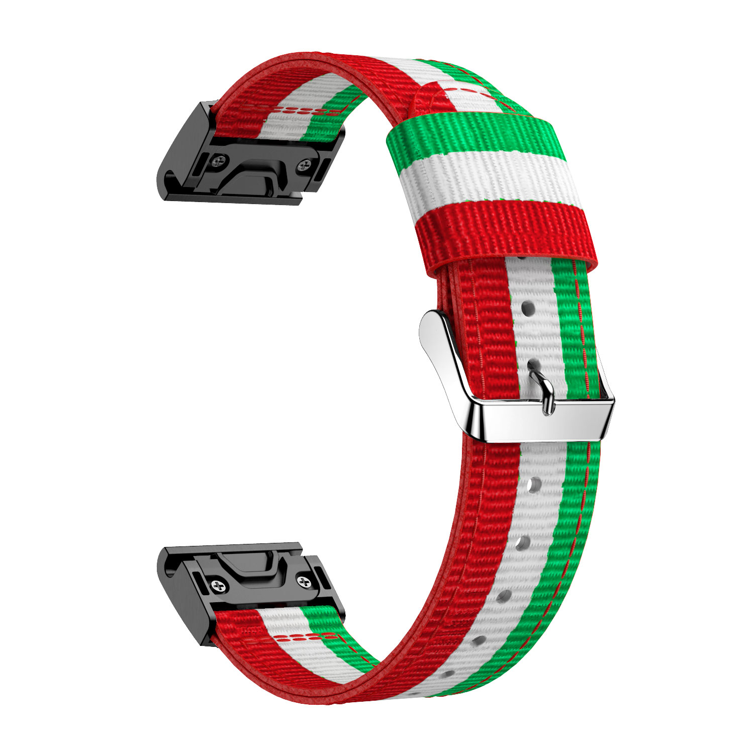 Nylon Watch Wrist Strap Replacement for Garmin Fenix 5X - Green / White / Red, Garmin Fenix 5X
Nylon Watch Wrist Strap Replacement for Garmin Fenix 5X - Green / White / Red, Garmin Fenix 5X