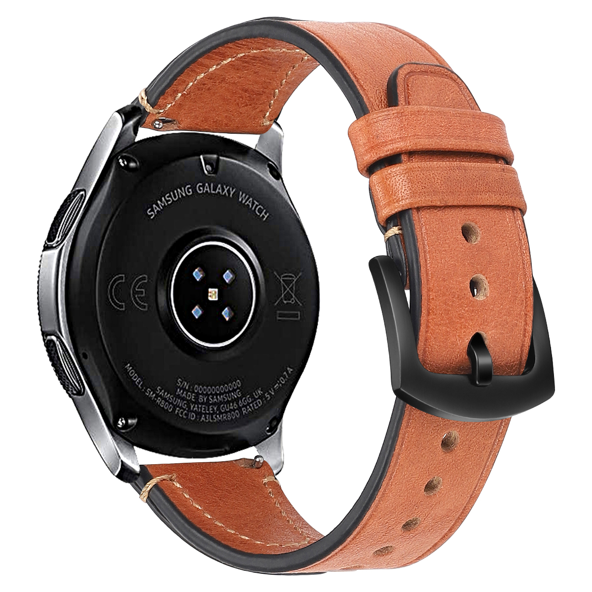 Sweat-proof 22mm Smart Watch Strap Top Layer Cowhide Genuine Leather Watchband for Samsung Galaxy Watch 46mm/Huawei Watch GT 2 46mm - Apricot, Galaxy Watch3 45mm
Sweat-proof 22mm Smart Watch Strap Top Layer Cowhide Genuine Leather Watchband for Samsung Galaxy Watch 46mm/Huawei Watch GT 2 46mm - Apricot, Galaxy Watch3 45mm