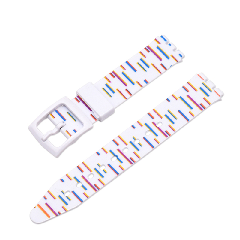 For Swatch Wrist Band Replacement Pattern Printed Silicone Adjustable Buckle Design Watch Strap 17mm - C6, Other Smartwatch Models
For Swatch Wrist Band Replacement Pattern Printed Silicone Adjustable Buckle Design Watch Strap 17mm - C6, Other Smartwatch Models