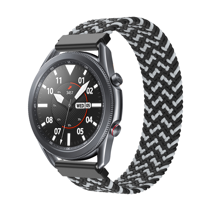 Для Samsung Galaxy Watch3 45 -мм Эластичный Нейлоновый Ремешок с Регулируемым Плетеном Переплетом, Размер: m: m: M - Черный/камуфляж, Galaxy Watch3 45mm
Для Samsung Galaxy Watch3 45 -мм Эластичный Нейлоновый Ремешок с Регулируемым Плетеном Переплетом, Размер: m: m: M - Черный/камуфляж, Galaxy Watch3 45mm