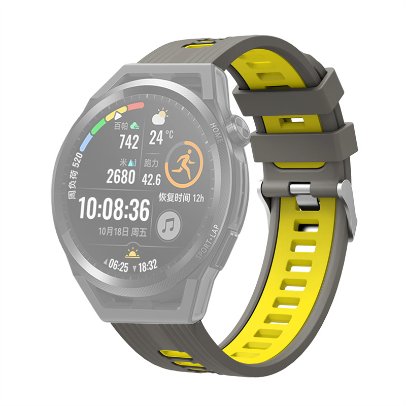 For Samsung Galaxy Watch 5 40mm / 44mm / Watch 5 Pro 45mm Dual Color Watch Band 20mm Silicone Breathable Adjustable Sport Strap - Grey / Yellow, Galaxy Watch 5 40mm
For Samsung Galaxy Watch 5 40mm / 44mm / Watch 5 Pro 45mm Dual Color Watch Band 20mm Silicone Breathable Adjustable Sport Strap - Grey / Yellow, Galaxy Watch 5 40mm