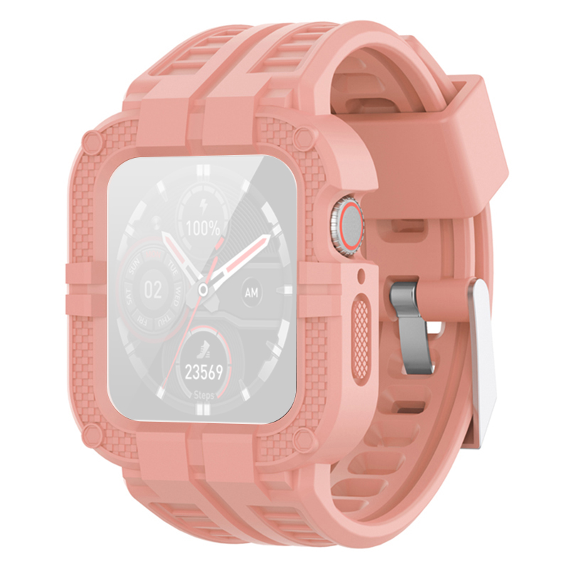 For Apple Watch Series 1 / 2 / 3 38mm / 4 / 5 / 6 / SE 40mm / 7 41mm Silicone Watch Band+Watch Case Armour Replacement Watch Strap - Pink, Apple Watch Series 1 38mm
For Apple Watch Series 1 / 2 / 3 38mm / 4 / 5 / 6 / SE 40mm / 7 41mm Silicone Watch Band+Watch Case Armour Replacement Watch Strap - Pink, Apple Watch Series 1 38mm