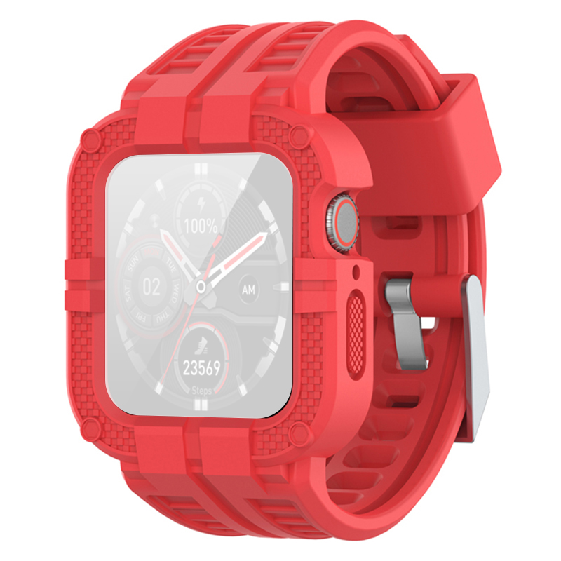 For Apple Watch Series 1 / 2 / 3 38mm / 4 / 5 / 6 / SE 40mm / 7 41mm Silicone Watch Band+Watch Case Armour Replacement Watch Strap - Red, Apple Watch Series 1 38mm
For Apple Watch Series 1 / 2 / 3 38mm / 4 / 5 / 6 / SE 40mm / 7 41mm Silicone Watch Band+Watch Case Armour Replacement Watch Strap - Red, Apple Watch Series 1 38mm