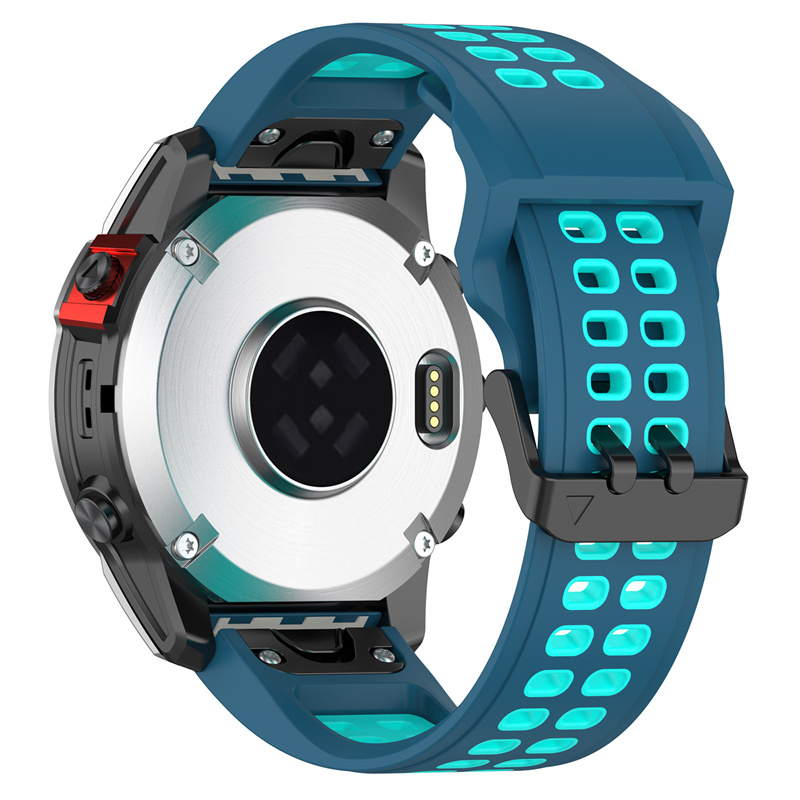 For Garmin Enduro 2 / Tactix 7 Silicone Watch Band 26mm Dual Color Breathable Wrist Strap Bracelet Accessories - Blue / Teal Green, Garmin Fenix 7X
For Garmin Enduro 2 / Tactix 7 Silicone Watch Band 26mm Dual Color Breathable Wrist Strap Bracelet Accessories - Blue / Teal Green, Garmin Fenix 7X