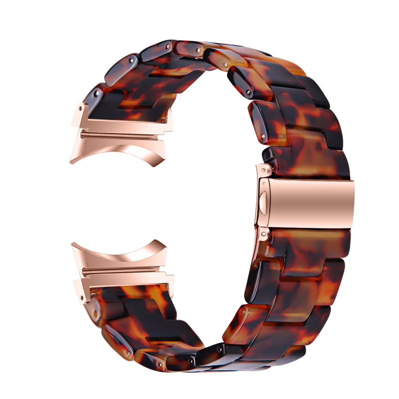 For Samsung Galaxy Watch 5 40mm / 44mm / Watch 5 Pro 45mm Resin Watch Band Stainless Steel Buckle Strap Bracelet - Tortoiseshell Color, Galaxy Watch 5 40mm
For Samsung Galaxy Watch 5 40mm / 44mm / Watch 5 Pro 45mm Resin Watch Band Stainless Steel Buckle Strap Bracelet - Tortoiseshell Color, Galaxy Watch 5 40mm
