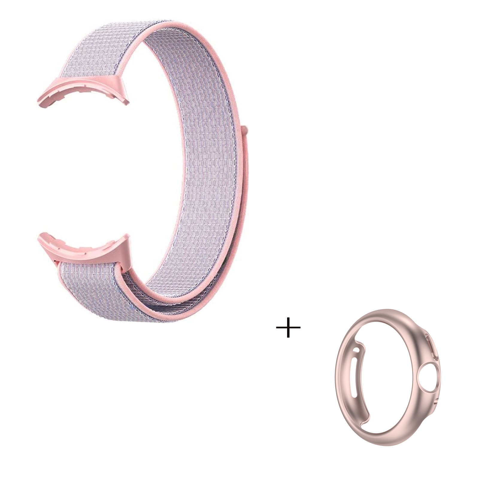 Для Google Pixel Watch 2-в-1 Nylon Loop Band Band Magic Tape State Best с PC Hollow-out Protective (Rose Gold) - Розовый, Google Pixel Watch
Для Google Pixel Watch 2-в-1 Nylon Loop Band Band Magic Tape State Best с PC Hollow-out Protective (Rose Gold) - Розовый, Google Pixel Watch