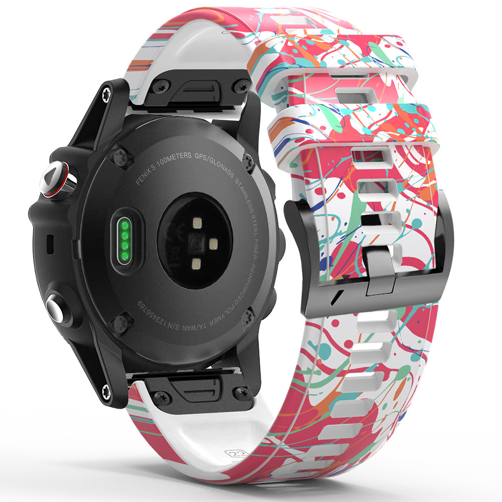 Für Garmin Tactix 7 Pro / Fenix 7x / Fenix 6x Pro Silicone Watch Band 26mm Gedrucktes Muster Schnellfreisetzungsgurt - Stil B, Garmin Fenix 7X
Für Garmin Tactix 7 Pro / Fenix 7x / Fenix 6x Pro Silicone Watch Band 26mm Gedrucktes Muster Schnellfreisetzungsgurt - Stil B, Garmin Fenix 7X
