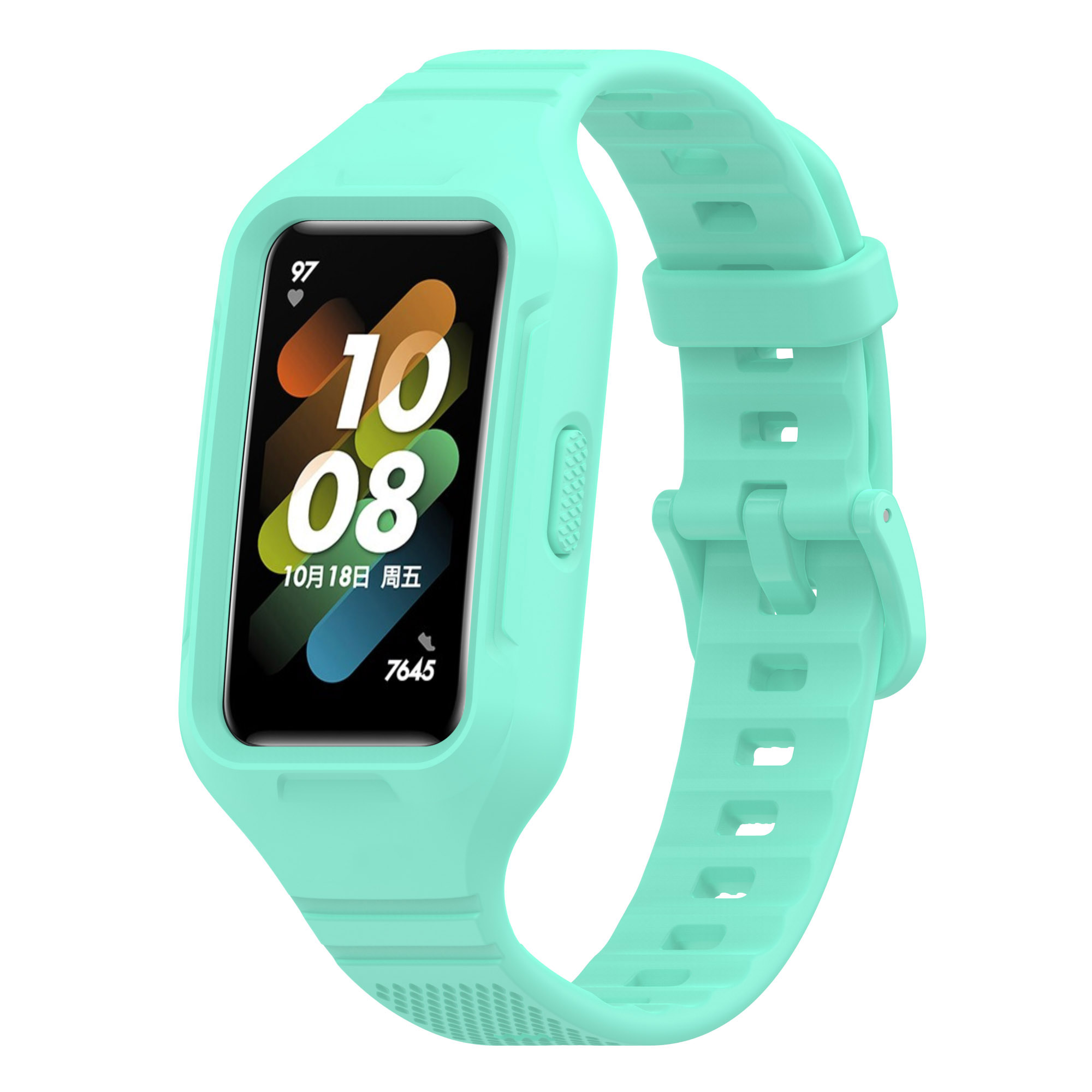 Für Huawei Band 6 / 7 / 8 Sport Silicon Watch Band Mit Case Cover - Blaugrün, Huawei Band 6
Für Huawei Band 6 / 7 / 8 Sport Silicon Watch Band Mit Case Cover - Blaugrün, Huawei Band 6