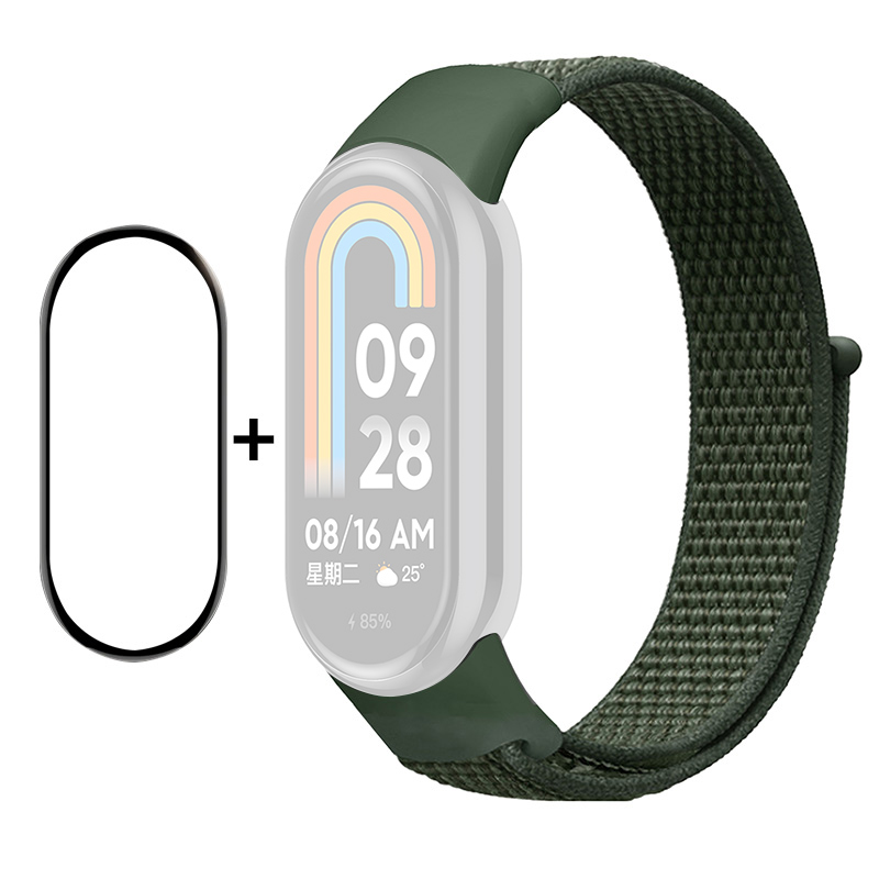 Enkay Hat-prince Für Xiaomi Smart Band 8 Nylon Watch Band Set Mit Pmma-screenfilm, Sticker Armband Gurt - Armeegrün, Xiaomi Smart Band 8
Enkay Hat-prince Für Xiaomi Smart Band 8 Nylon Watch Band Set Mit Pmma-screenfilm, Sticker Armband Gurt - Armeegrün, Xiaomi Smart Band 8
