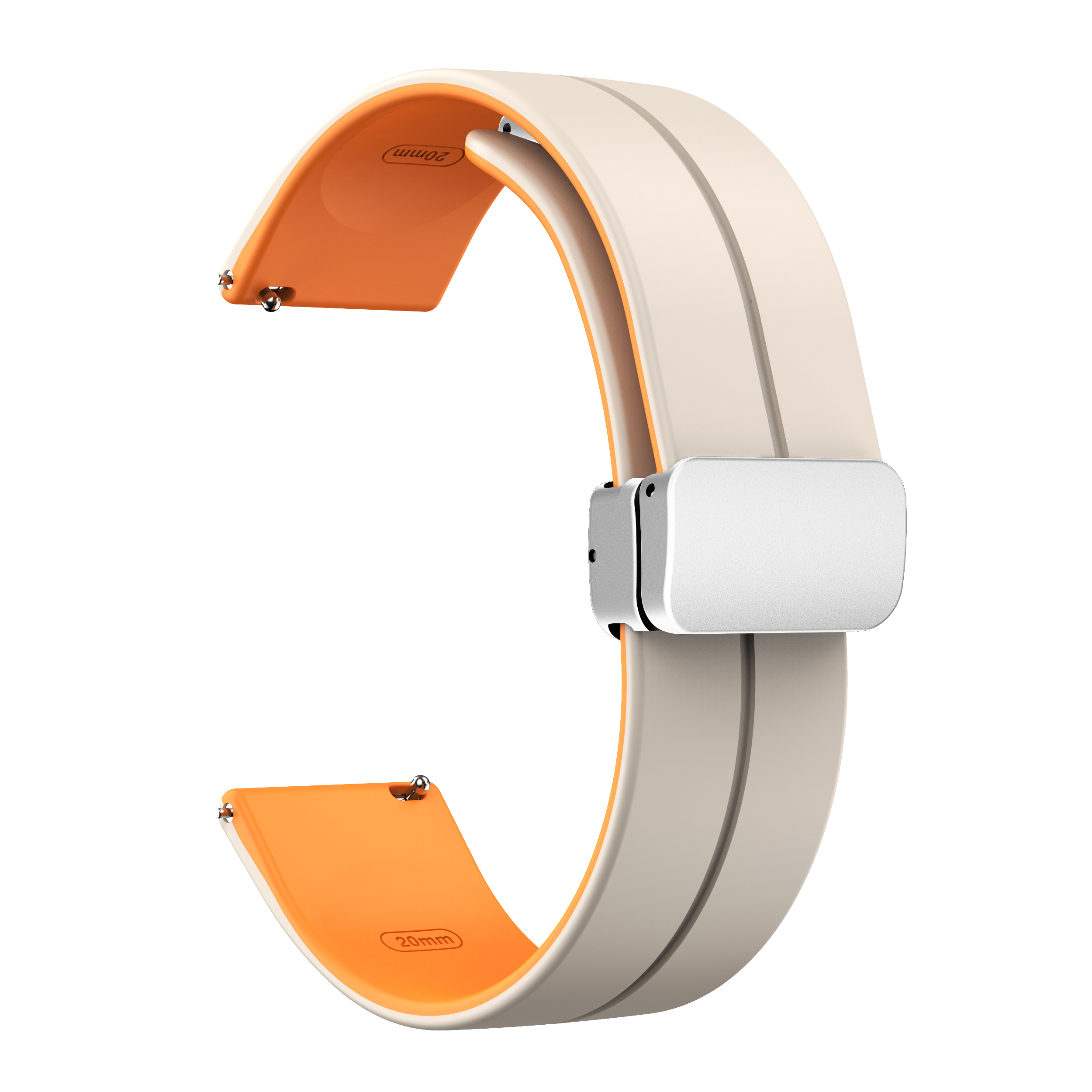 Für Huawei Uhr 4 / 4 Pro / Uhr 3 / 3 Pro Watch Band 22 mm Dual -farb -silikon -uhrengurt Mit Magnetischer Faltungs Silberschnalle - Sternenlicht / Orange, Huawei Watch 4
Für Huawei Uhr 4 / 4 Pro / Uhr 3 / 3 Pro Watch Band 22 mm Dual -farb -silikon -uhrengurt Mit Magnetischer Faltungs Silberschnalle - Sternenlicht / Orange, Huawei Watch 4