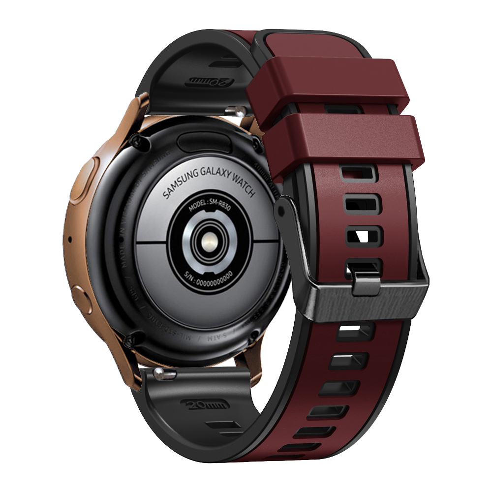 Für Garmin Vivomove Trend / Luxus / Style Ersatzwache 20mm Dual Color Silicon Watch Band - Weinrot / Schwarz, Garmin vivomove Trend
Für Garmin Vivomove Trend / Luxus / Style Ersatzwache 20mm Dual Color Silicon Watch Band - Weinrot / Schwarz, Garmin vivomove Trend