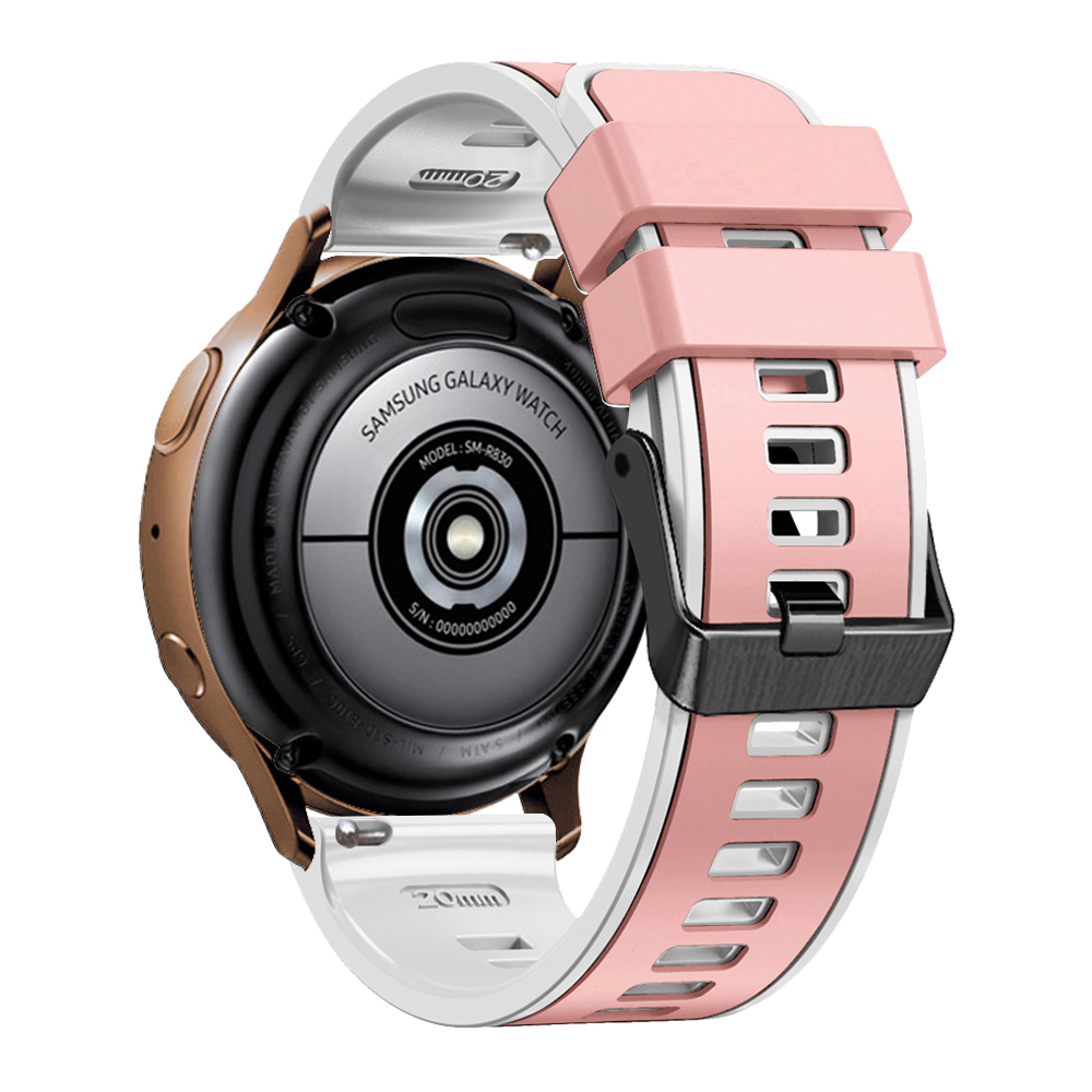 Für Garmin Vivomove Trend / Luxus / Style Ersatzwache 20mm Dual Color Silicon Watch Band - Hell-pink / Weiss, Garmin vivomove Trend
Für Garmin Vivomove Trend / Luxus / Style Ersatzwache 20mm Dual Color Silicon Watch Band - Hell-pink / Weiss, Garmin vivomove Trend