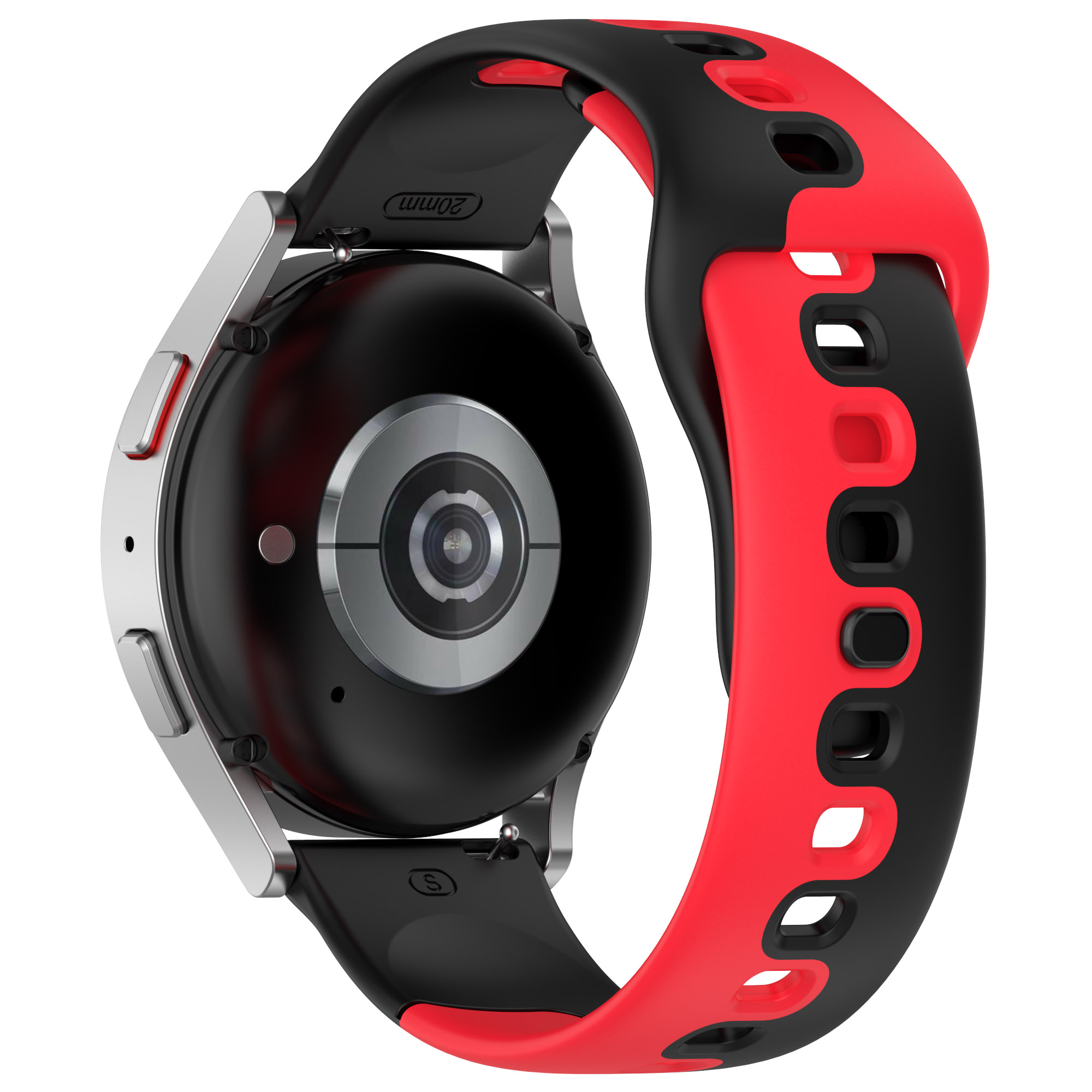Für Samsung Galaxy Watch6 / Watch6 Classic / Uhr 5 / 5 Pro / Uhr4 / Watch4 Klassisches Dual Color Watch -gurt 20mm Silikon Uhrband - Schwarz / Rot, Galaxy Watch6 40mm
Für Samsung Galaxy Watch6 / Watch6 Classic / Uhr 5 / 5 Pro / Uhr4 / Watch4 Klassisches Dual Color Watch -gurt 20mm Silikon Uhrband - Schwarz / Rot, Galaxy Watch6 40mm