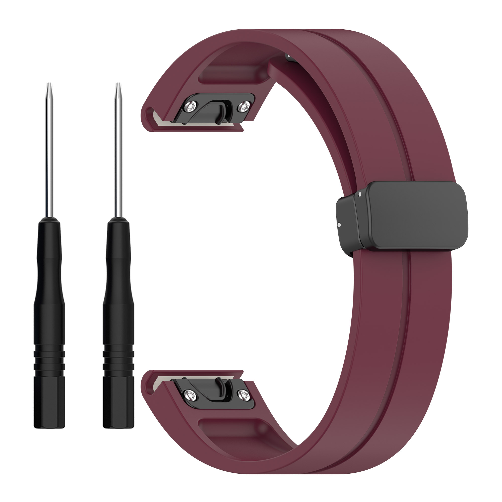22mm Silikon Uhrenband Für Garmin Fenix 7 / 6 / 5, Magnetische Klappschnalle Schnellfreisetzungsgurt Mit Werkzeugen - Weinrot, Garmin Fenix 7
22mm Silikon Uhrenband Für Garmin Fenix 7 / 6 / 5, Magnetische Klappschnalle Schnellfreisetzungsgurt Mit Werkzeugen - Weinrot, Garmin Fenix 7