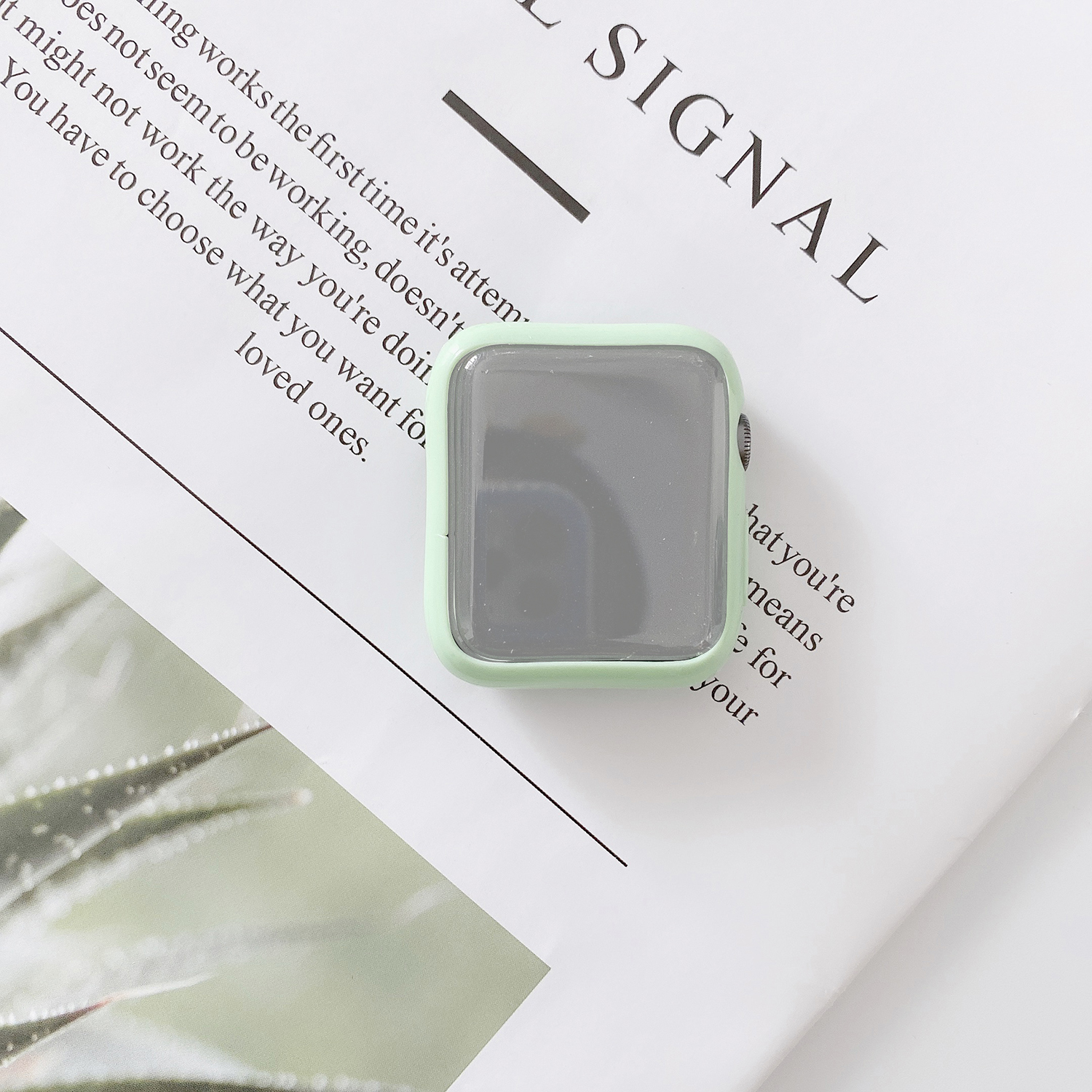 Silicone Smart Watch Protective Case for Apple Watch Series 4/5/6/SE 40mm - Light Green, Apple Watch Series 5 40mm
Silicone Smart Watch Protective Case for Apple Watch Series 4/5/6/SE 40mm - Light Green, Apple Watch Series 5 40mm