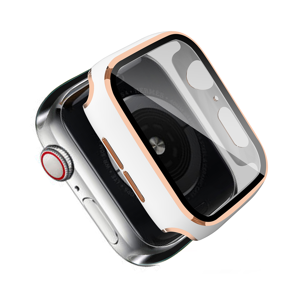 One-Piece Plated PC Frame + Tempered Glass Watch Protection Case for Apple Watch Series SE / SE (2022) / 6 / 5 / 4 40mm - White / Champagne, Apple Watch Series 6 40mm
One-Piece Plated PC Frame + Tempered Glass Watch Protection Case for Apple Watch Series SE / SE (2022) / 6 / 5 / 4 40mm - White / Champagne, Apple Watch Series 6 40mm