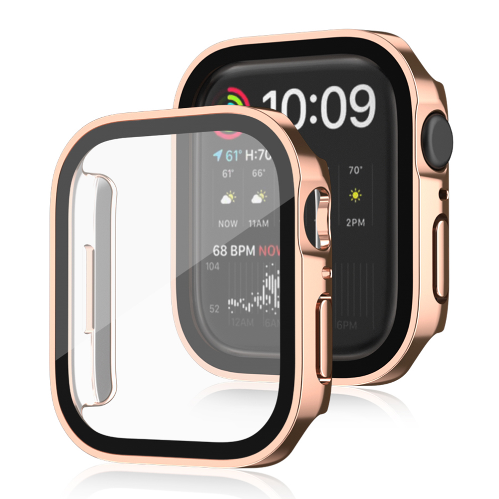 For Apple Watch Series 4 / 5 / 6 / SE / SE (2022) 40mm Waterproof Electroplating Watch Case Anti-scratch PC Cover with Tempered Glass Screen Protector - Rose Gold, Apple Watch SE (2022) 40mm
For Apple Watch Series 4 / 5 / 6 / SE / SE (2022) 40mm Waterproof Electroplating Watch Case Anti-scratch PC Cover with Tempered Glass Screen Protector - Rose Gold, Apple Watch SE (2022) 40mm