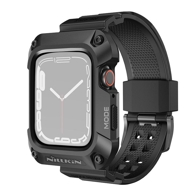 Nillkin Für Apple Watch SE / SE (2022) / Serie 4 / 5 / 6 44mm Legierung Rugged Protector Cover Mit TPU Watch Band - Schwarz, Apple Watch Series 5 44mm
Nillkin Für Apple Watch SE / SE (2022) / Serie 4 / 5 / 6 44mm Legierung Rugged Protector Cover Mit TPU Watch Band - Schwarz, Apple Watch Series 5 44mm