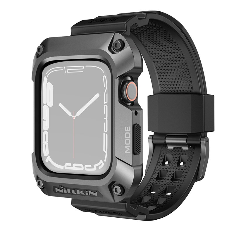 Nillkin Für Apple Watch SE / SE (2022) / Serie 4 / 5 / 6 44mm Legierung Rugged Protector Cover Mit TPU Watch Band - Grau, Apple Watch Series 5 44mm
Nillkin Für Apple Watch SE / SE (2022) / Serie 4 / 5 / 6 44mm Legierung Rugged Protector Cover Mit TPU Watch Band - Grau, Apple Watch Series 5 44mm