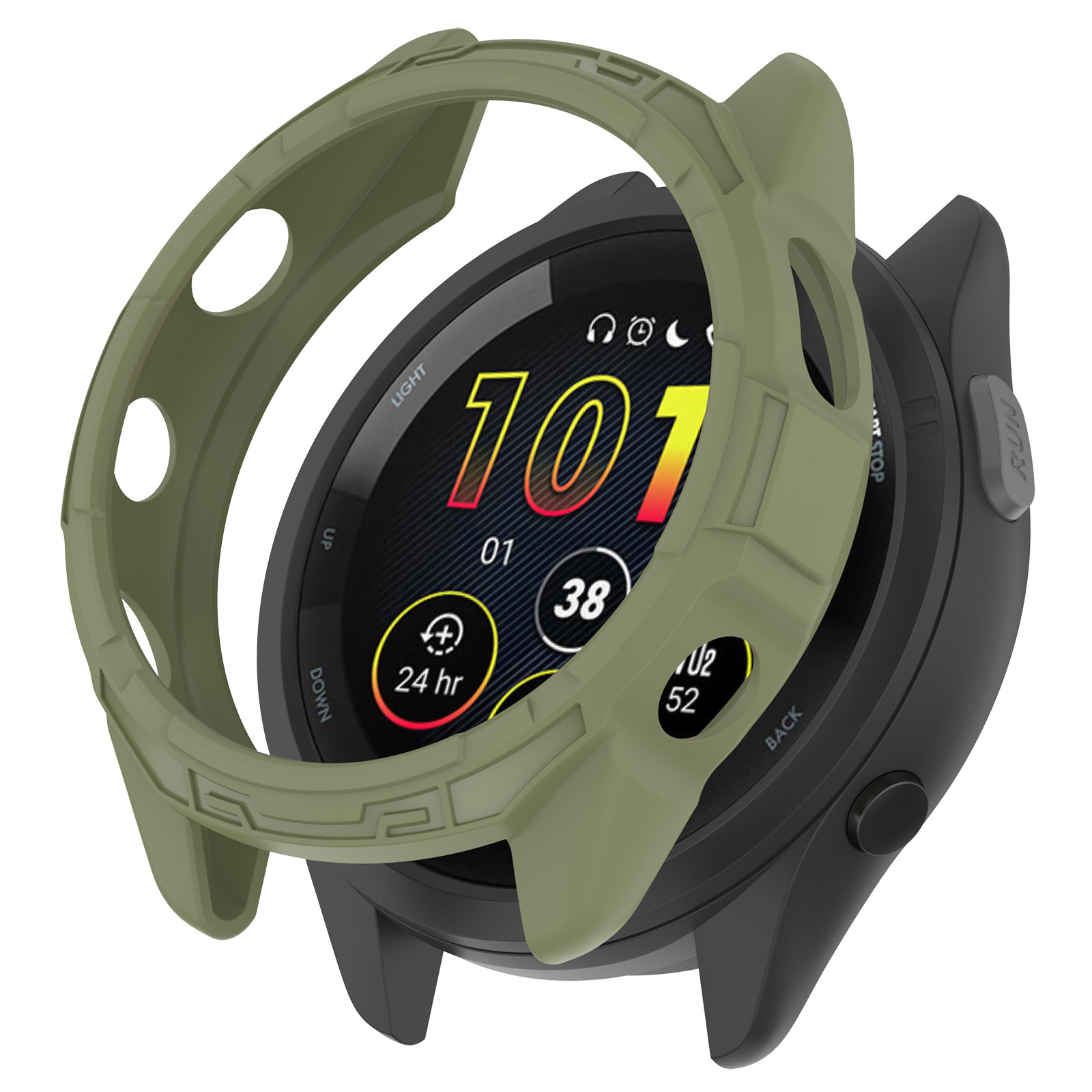 Für Garmin Forerunner 265S Anti-kollision Soft TPU Watch Case Anti-drop-schutzrahmen - Dschungelgrün, Garmin Forerunner 265S
Für Garmin Forerunner 265S Anti-kollision Soft TPU Watch Case Anti-drop-schutzrahmen - Dschungelgrün, Garmin Forerunner 265S