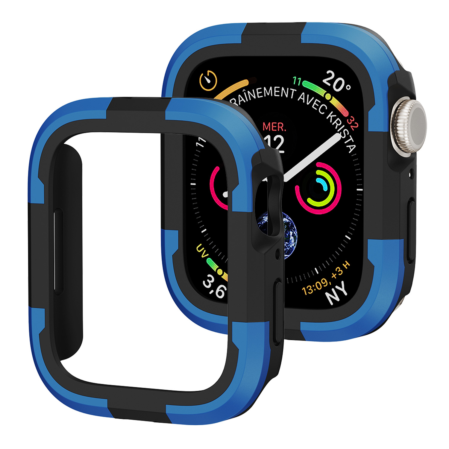 Für Die Apple Watch Series 8 / 7 45 mm TPU+PC Rugged Shock Proof Case Anti-kratzer-rahmenbezugsabdeckung - Blau, Apple Watch Series 9 45mm
Für Die Apple Watch Series 8 / 7 45 mm TPU+PC Rugged Shock Proof Case Anti-kratzer-rahmenbezugsabdeckung - Blau, Apple Watch Series 9 45mm
