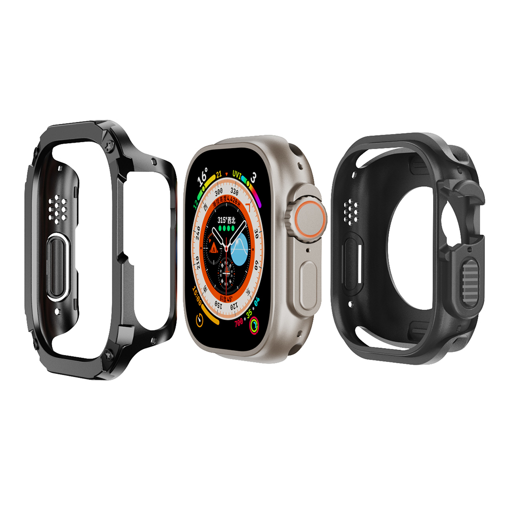 Für Apple Watch Ultra 49 mm TPU+PC Watch Hülle Stoßdämpfer Schütze Watch Frame Cover - Schwarz, Apple Watch Ultra 2 49mm
Für Apple Watch Ultra 49 mm TPU+PC Watch Hülle Stoßdämpfer Schütze Watch Frame Cover - Schwarz, Apple Watch Ultra 2 49mm