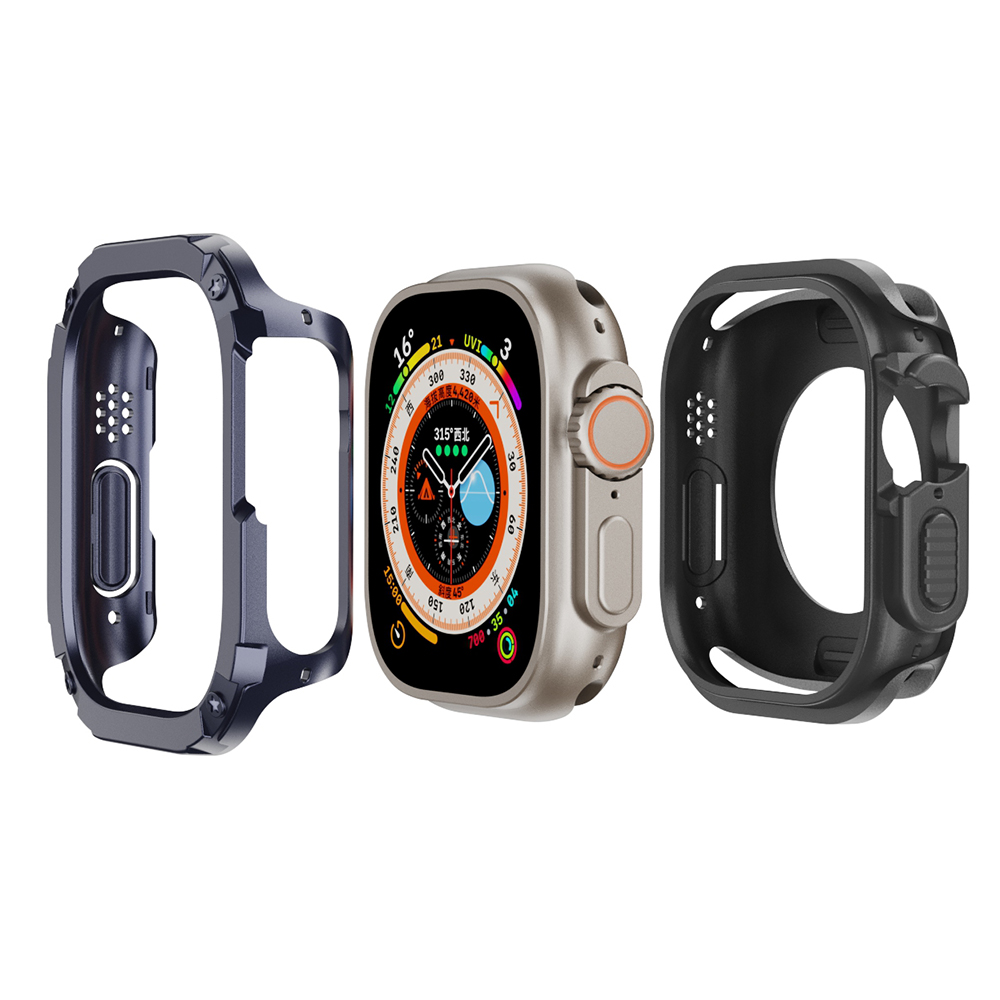 Für Apple Watch Ultra 49 mm TPU+PC Watch Hülle Stoßdämpfer Schütze Watch Frame Cover - Mitternachtsblau, Apple Watch Ultra 2 49mm
Für Apple Watch Ultra 49 mm TPU+PC Watch Hülle Stoßdämpfer Schütze Watch Frame Cover - Mitternachtsblau, Apple Watch Ultra 2 49mm