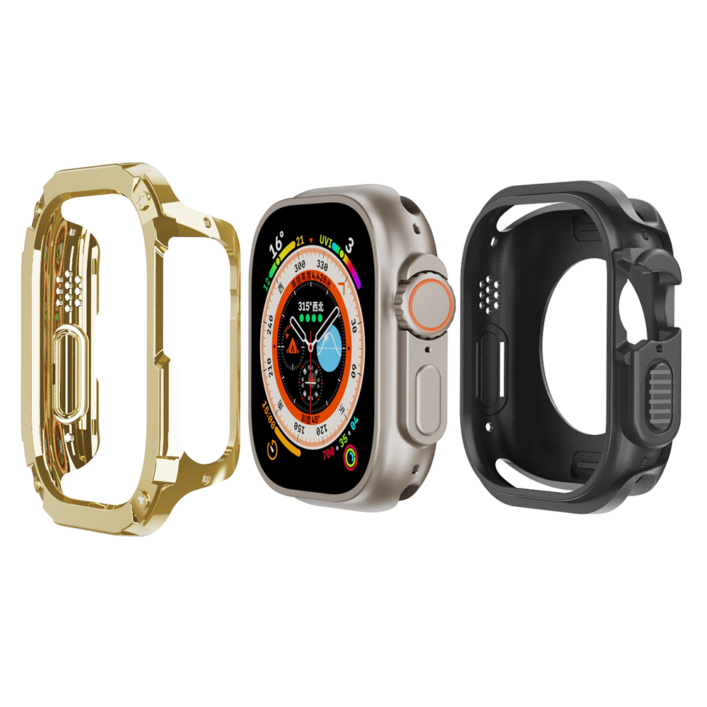 Für Apple Watch Ultra 49mm Watch Case PC+TPU Anti-kratzer-schutzabdeckung - Gold, Apple Watch Ultra 2 49mm
Für Apple Watch Ultra 49mm Watch Case PC+TPU Anti-kratzer-schutzabdeckung - Gold, Apple Watch Ultra 2 49mm