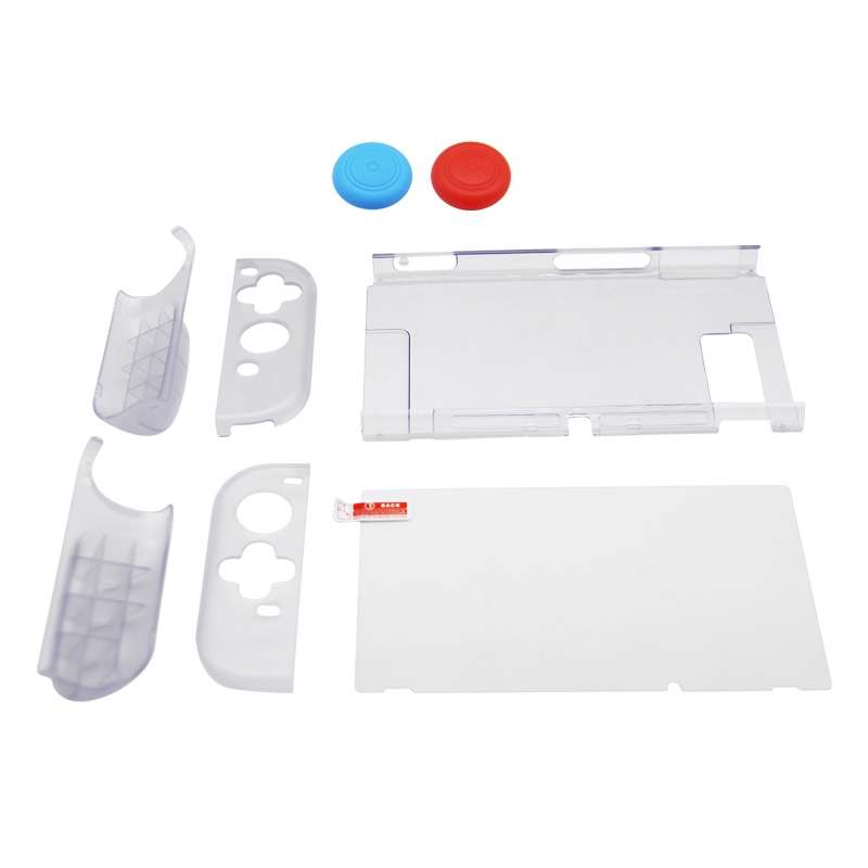 SW369 6-in-i Clear Case Kit Für Nintendo Switch, Anti-scratch-shellabdeckung Mit Bildschirmschutz Und Griffkappen
SW369 6-in-i Clear Case Kit Für Nintendo Switch, Anti-scratch-shellabdeckung Mit Bildschirmschutz Und Griffkappen