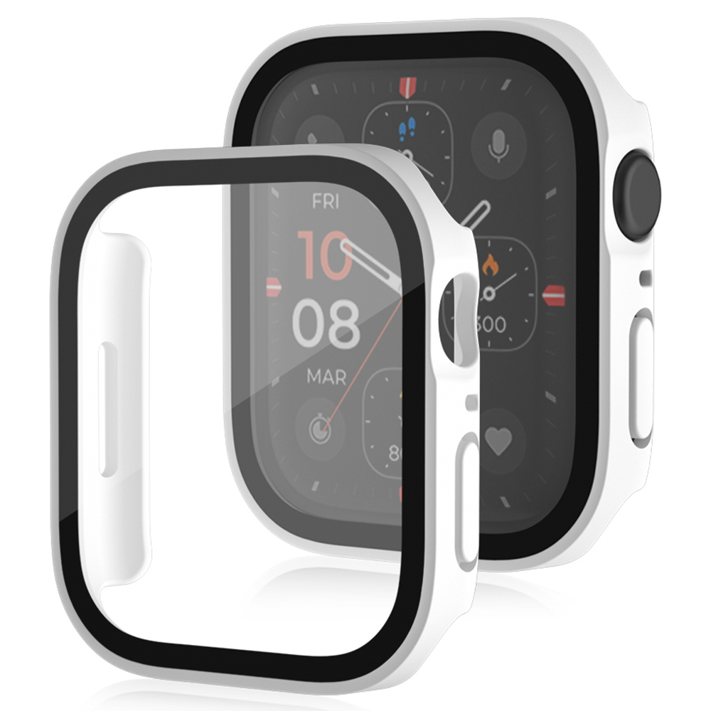 For Apple Watch Series 7 45mm Waterproof Matte PC Watch Frame Tempered Glass Screen Protective Film One-piece Watch Case - White, Apple Watch Series 7 45mm
For Apple Watch Series 7 45mm Waterproof Matte PC Watch Frame Tempered Glass Screen Protective Film One-piece Watch Case - White, Apple Watch Series 7 45mm