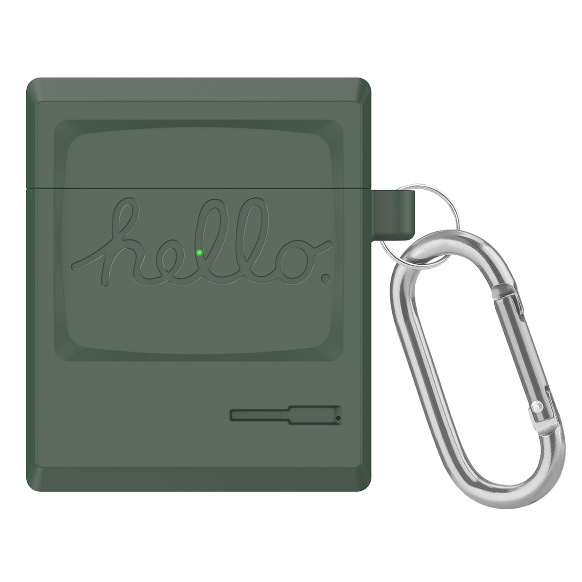 Retro Silicone Case for Apple AirPods with Wireless Charging Case (2019)/AirPods with Charging Case (2016)/(2019) - Army Green, Apple AirPods with Charging Case (2019)
Retro Silicone Case for Apple AirPods with Wireless Charging Case (2019)/AirPods with Charging Case (2016)/(2019) - Army Green, Apple AirPods with Charging Case (2019)
