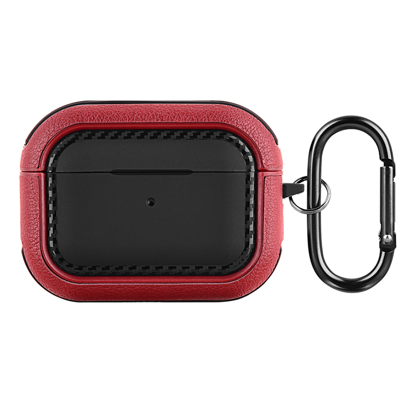 Für Apple AirPods Pro Ohrhöhe Hülle Pu-leder-beschichtete TPU Impact-resistente Abdeckung Mit Schlüsselbundhaken - Schwarz+rot, AirPods Pro
Für Apple AirPods Pro Ohrhöhe Hülle Pu-leder-beschichtete TPU Impact-resistente Abdeckung Mit Schlüsselbundhaken - Schwarz+rot, AirPods Pro