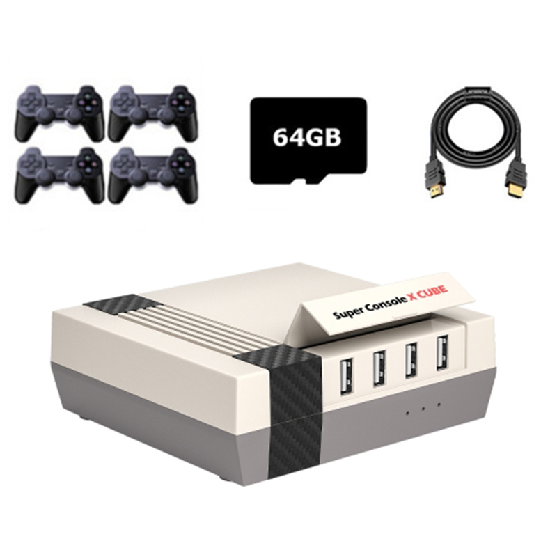Kinhank Superkonsole X Cube HD Classic Game Console 64 gb Retro Mini -videospiele Mit 4 Drahtlosen Controllern (EU -stecker)
Kinhank Superkonsole X Cube HD Classic Game Console 64 gb Retro Mini -videospiele Mit 4 Drahtlosen Controllern (EU -stecker)