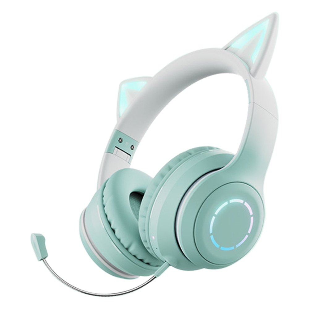 BT029 Süße Katzenohren Girls Wireless Bluetooth Musik Kopfhörer Kopfhörer-gaming-headset Mit RGB Light - Grün
BT029 Süße Katzenohren Girls Wireless Bluetooth Musik Kopfhörer Kopfhörer-gaming-headset Mit RGB Light - Grün