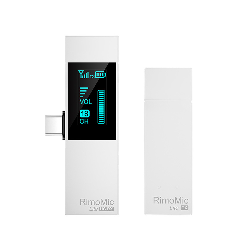 7RYMS Rimomic Lite UC Mini Wireless Microphone Mic Transmitter Receiver for USB C Smartphone Laptop Video Recording Interview Streaming - White
7RYMS Rimomic Lite UC Mini Wireless Microphone Mic Transmitter Receiver for USB C Smartphone Laptop Video Recording Interview Streaming - White