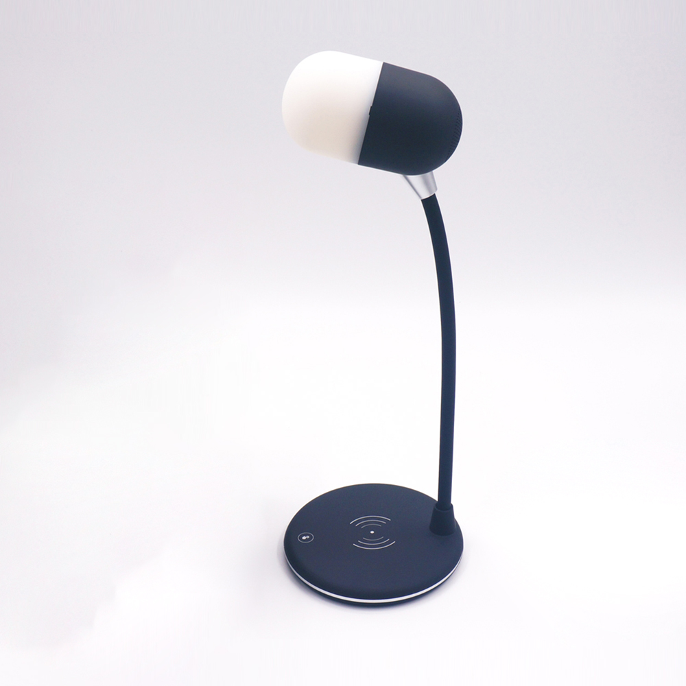 L4 3 in 1 Touch Control Dimmable USB Powered Lamp Bluetooth Speaker with Wireless Charging Pad - Black
L4 3 in 1 Touch Control Dimmable USB Powered Lamp Bluetooth Speaker with Wireless Charging Pad - Black