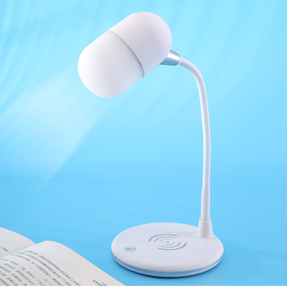 L4 3 В 1 Сенсорное Управление Dimmable USB-лампы Bluetooth-динамик С Беспроводной Зарядкой - Белый
L4 3 В 1 Сенсорное Управление Dimmable USB-лампы Bluetooth-динамик С Беспроводной Зарядкой - Белый