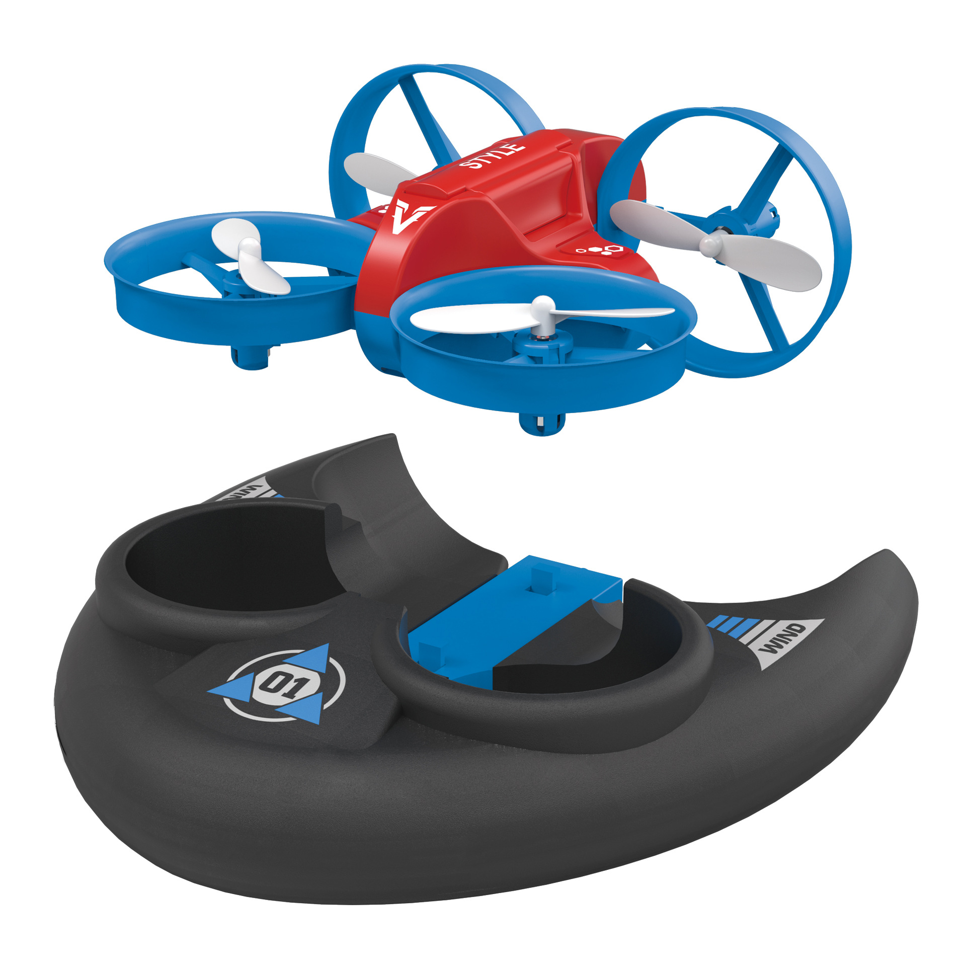 JJRC H101 A257 Remote-Control Quadcopter Sea/Land/Air Drei-in-eins-luftfahrtdrohne - Rot
JJRC H101 A257 Remote-Control Quadcopter Sea/Land/Air Drei-in-eins-luftfahrtdrohne - Rot