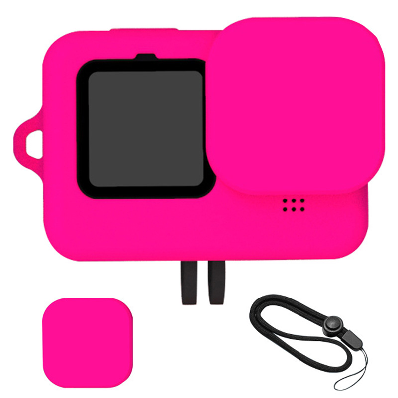 Für GoPro 9 / 10 Actionkamera Silikonabdeckung Anti-droge-schutzhülle Mit Linsenabdeckung Und Anti-lost-seil - Rose
Für GoPro 9 / 10 Actionkamera Silikonabdeckung Anti-droge-schutzhülle Mit Linsenabdeckung Und Anti-lost-seil - Rose