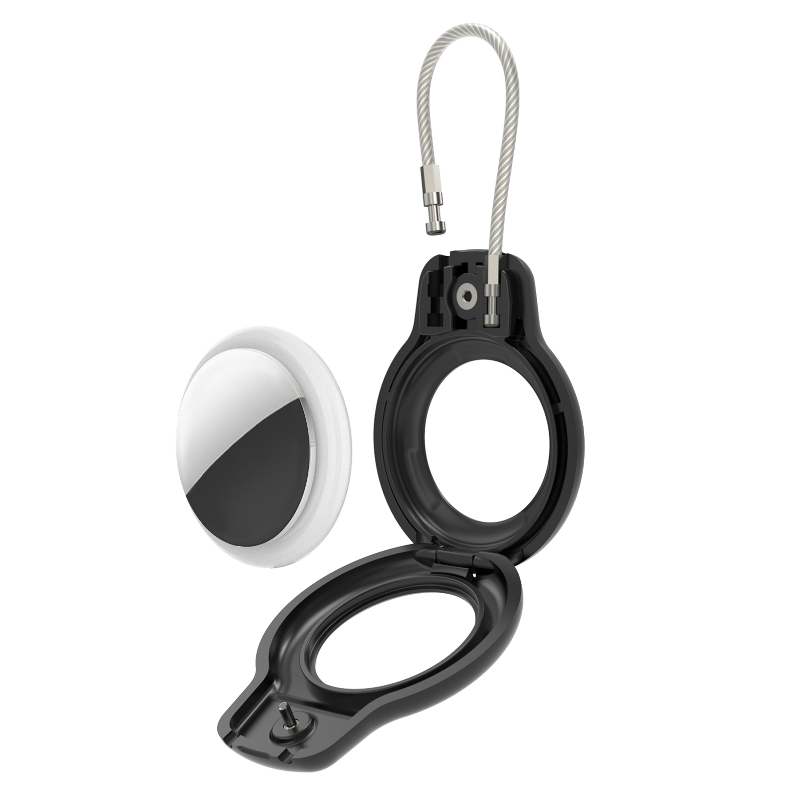 Hard Pc-schutzhülle Für Apple Airtag Bluetooth Locator, Anti-lost-abdeckung Mit Stahldrahthaken - Schwarz, AirTag
Hard Pc-schutzhülle Für Apple Airtag Bluetooth Locator, Anti-lost-abdeckung Mit Stahldrahthaken - Schwarz, AirTag