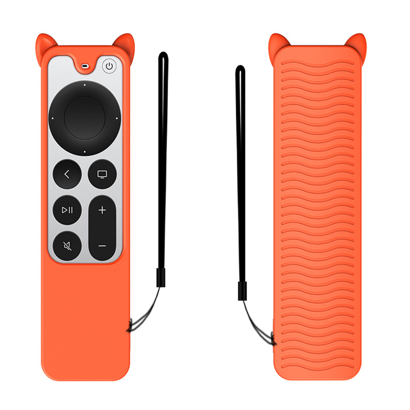 Für Apple TV 4K 2021 Cat Ohr-ohr-design Fernbedienung Drop-proof-hülle Silikonschutzabdeckung - Orange
Für Apple TV 4K 2021 Cat Ohr-ohr-design Fernbedienung Drop-proof-hülle Silikonschutzabdeckung - Orange