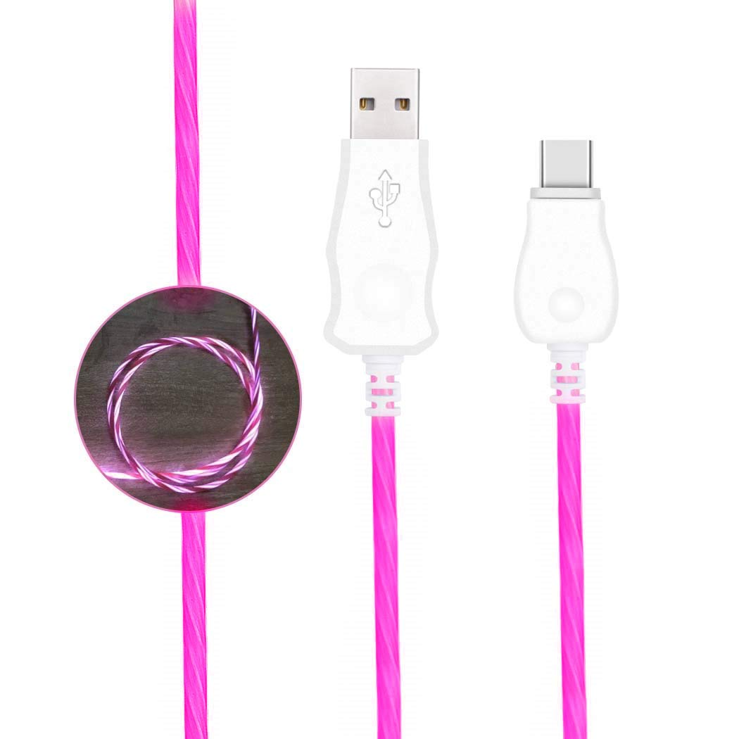 Luminous Horse Race Lamp 1M Type-C Charging Sync Cable for Huawei Samsung Xiaomi Etc. - Rose, iPhone 12 mini
Luminous Horse Race Lamp 1M Type-C Charging Sync Cable for Huawei Samsung Xiaomi Etc. - Rose, iPhone 12 mini