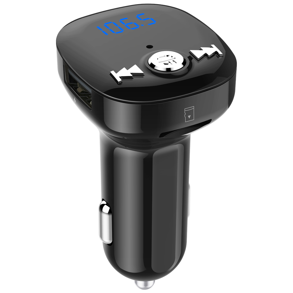 Dual USB Bluetooth 4.2 Fast Charging FM Car Charger Adapter for iPhone Samsung Huawei etc. - Black, iPhone 12 mini
Dual USB Bluetooth 4.2 Fast Charging FM Car Charger Adapter for iPhone Samsung Huawei etc. - Black, iPhone 12 mini