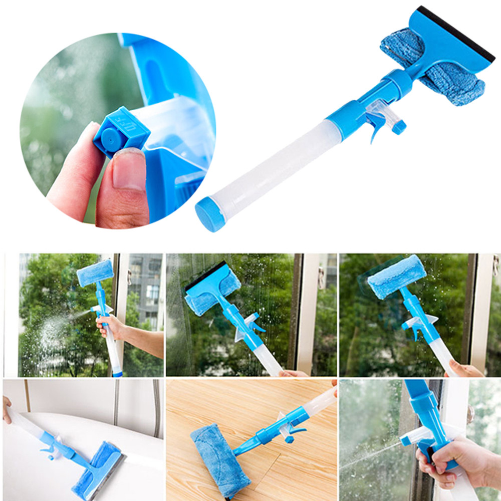 Multifunction Magic Spray Water Brush Window Glass Cleaner Wiper Washing Brush - Blue
Multifunction Magic Spray Water Brush Window Glass Cleaner Wiper Washing Brush - Blue