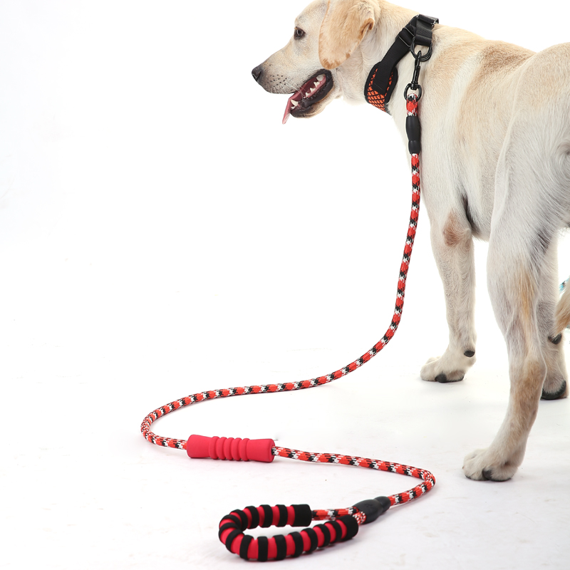 Corde de Traction Ronde de Compagnie de Chien de Nylon Réfléchissant Avec Poignée à Double Rembourrage - Rouge
Corde de Traction Ronde de Compagnie de Chien de Nylon Réfléchissant Avec Poignée à Double Rembourrage - Rouge