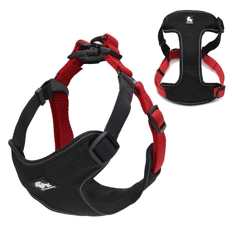TURELOVE Best Front Range Dog Harness 3M Reflective Pet Vest - Size: S, Black / Red
TURELOVE Best Front Range Dog Harness 3M Reflective Pet Vest - Size: S, Black / Red