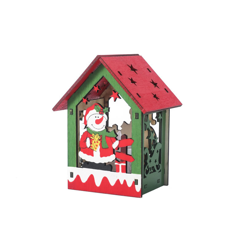 Christmas LED Light Wooden House Christmas Ornament Home Decoration - Snowman in Clothes
Christmas LED Light Wooden House Christmas Ornament Home Decoration - Snowman in Clothes