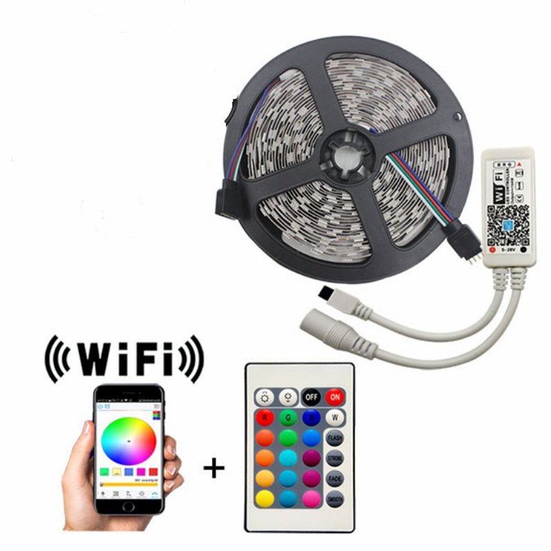 5m/10m/15m RGB LED Smart Flex Strip Light Mobile App Voice Control Lamp - 5m/EU Plug
5m/10m/15m RGB LED Smart Flex Strip Light Mobile App Voice Control Lamp - 5m/EU Plug