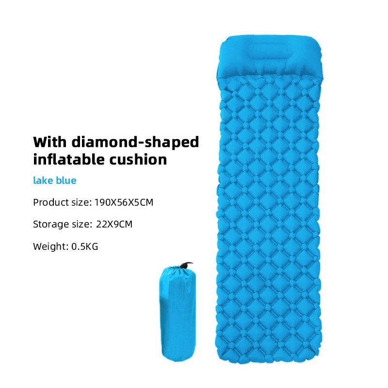 Aufblasbare Außenschlaf-Mattenkissen Schwimmen-Kampiermatte Mit Kissenluftmatratze Schlafsofa - Baby Blau
Aufblasbare Außenschlaf-Mattenkissen Schwimmen-Kampiermatte Mit Kissenluftmatratze Schlafsofa - Baby Blau